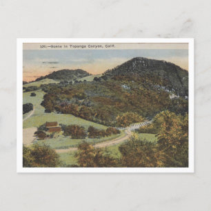 Topanga Canyon, California 1924 Vintage Style Postcard