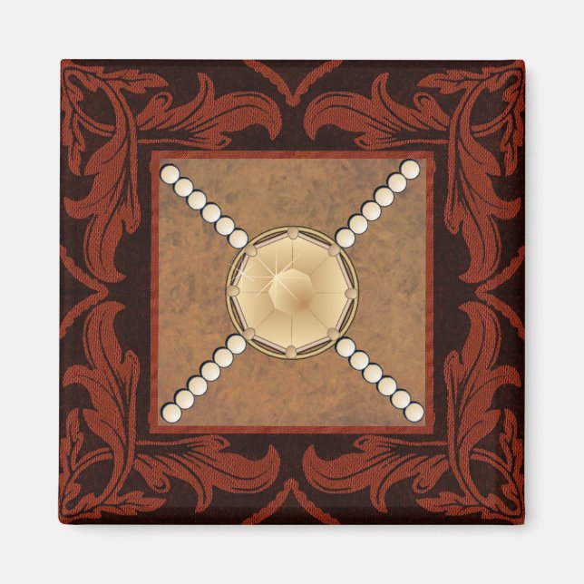 Topaz and Pearl designer magnet (Front)