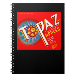Topaz Apple Label Notebook