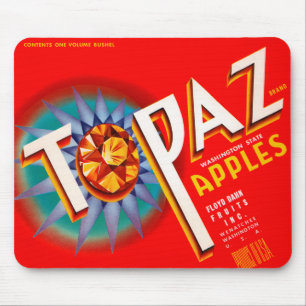 Topaz Apples Mouse Mat