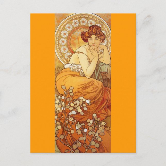 Topaz - Art Nouveau Postcard (Front)