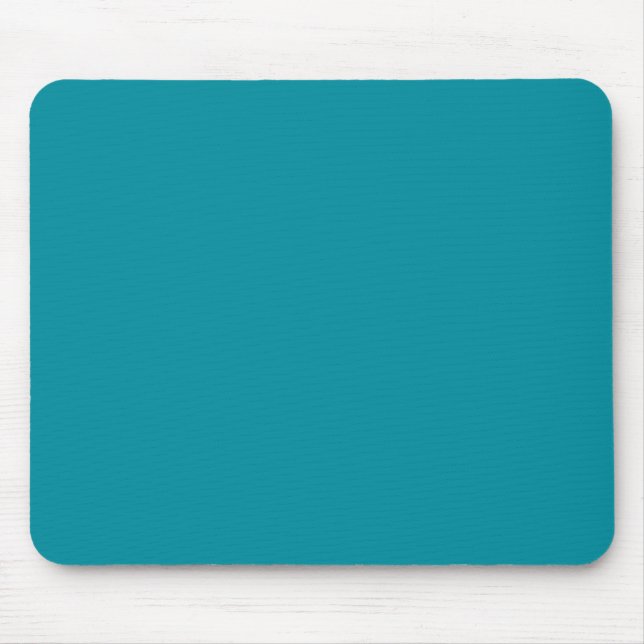 Topaz Blue Personalised Aqua Teal Colour Backgroun Mouse Mat (Front)