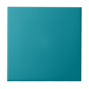 Topaz Blue Personalised Aqua Teal Colour Backgroun Tile