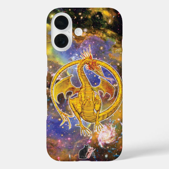 Topaz Cosmic Dragon Case-Mate iPhone Case (Back)