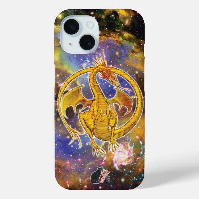 Topaz Cosmic Dragon Case-Mate iPhone Case (Back)