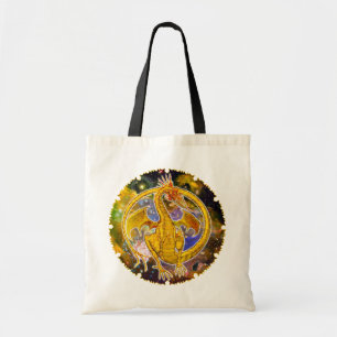 Topaz Cosmic Dragon Tote Bag