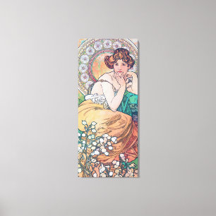 Topaz (Four Jewels), Alphonse Mucha Canvas Print