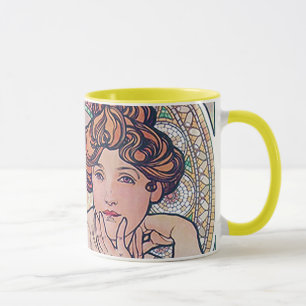 Topaz (Four Jewels), Alphonse Mucha Mug