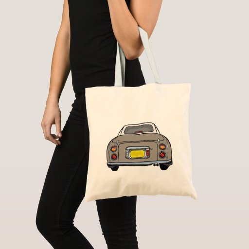 Image of Topaz Mist Nissan Figaro Car Tote Bag