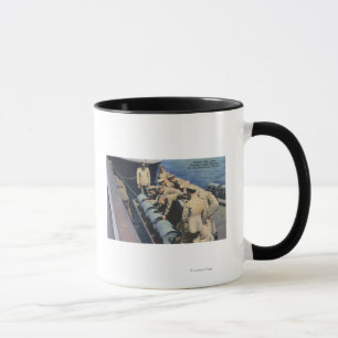 Topedo Boat Crew Prepares Depth Charge - US Navy Mug