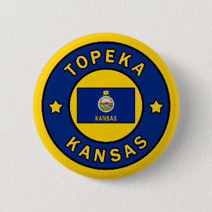 Topeka Kansas 6 Cm Round Badge