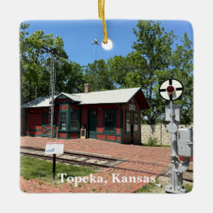 Topeka Kansas Ceramic Ornament