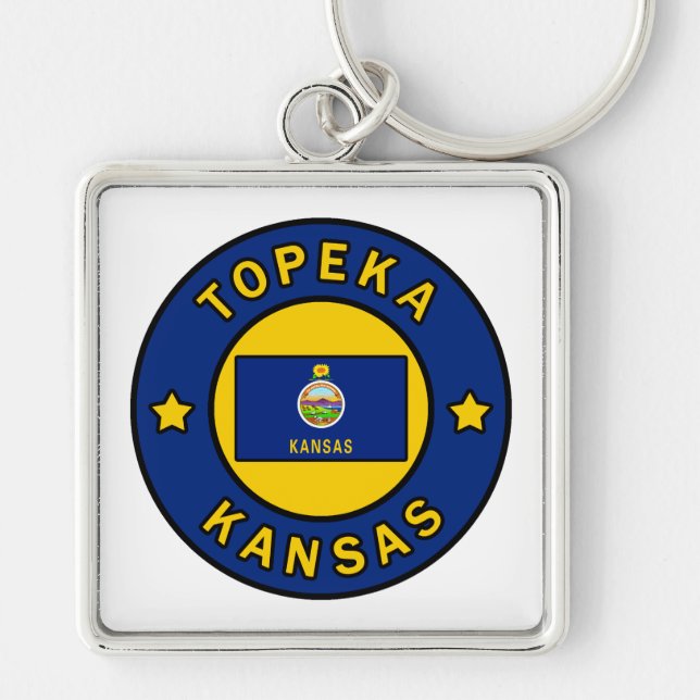 Topeka Kansas Key Ring (Front)