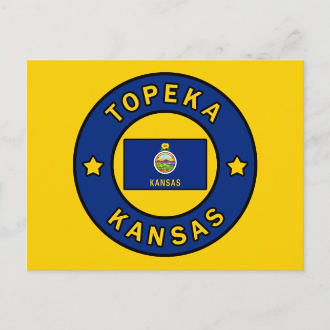 Topeka Kansas Postcard (Front)