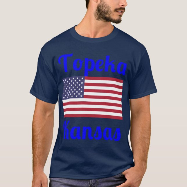 Topeka Kansas Stylish Prints2 T-Shirt (Front)