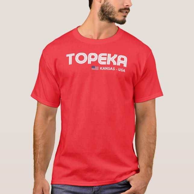 Topeka Kansas USA 1 T-Shirt (Front)
