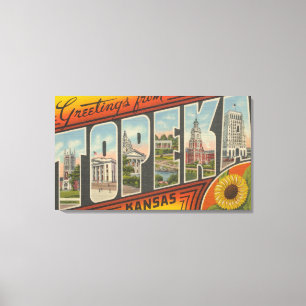 Topeka, KansasLarge Letter ScenesTopeka, KA 2 Canvas Print