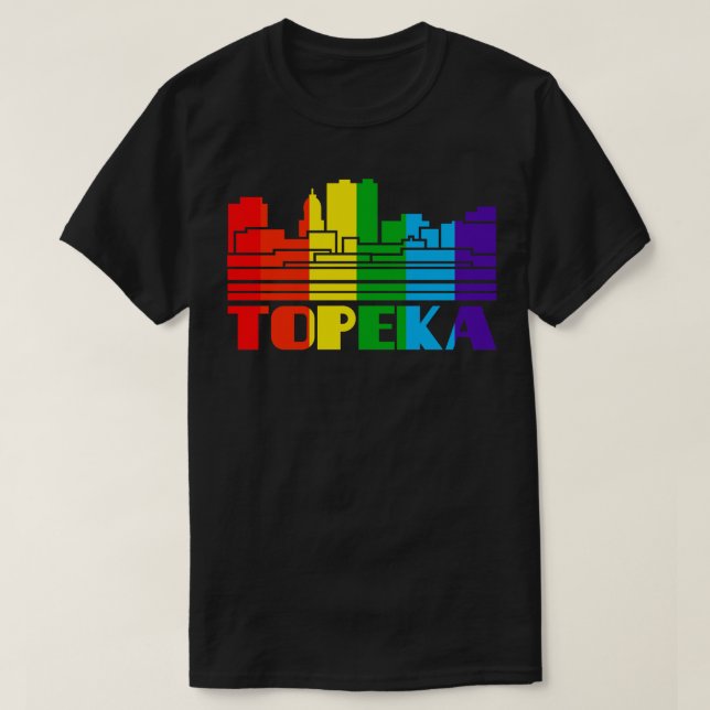 Topeka Pride  Topeka LGBT Gift LGBTQ Supporter Tee (Design Front)