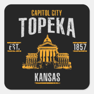 Topeka Square Sticker