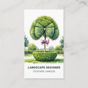 Topiary Landscape Designer Business Card