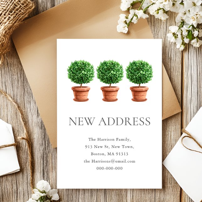 Topiary Plants | We've Moved | New Home Address  Announcement (Creator Uploaded)