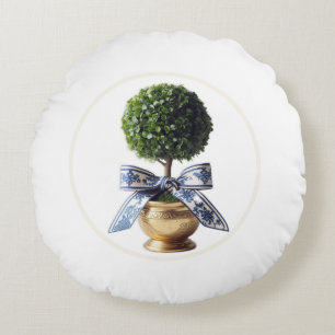 Topiary Round Pillow