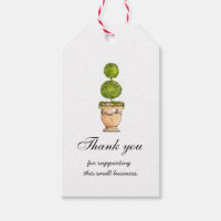 Topiary Thank you for supporting small business 