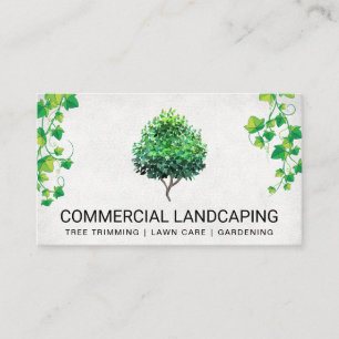 Topiary Tree Hanging Vines Business Card