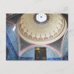 topkapi palace interiors postcard