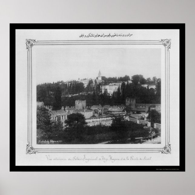 Topkapi Palace Istanbul Turkey 1885 Poster (Front)