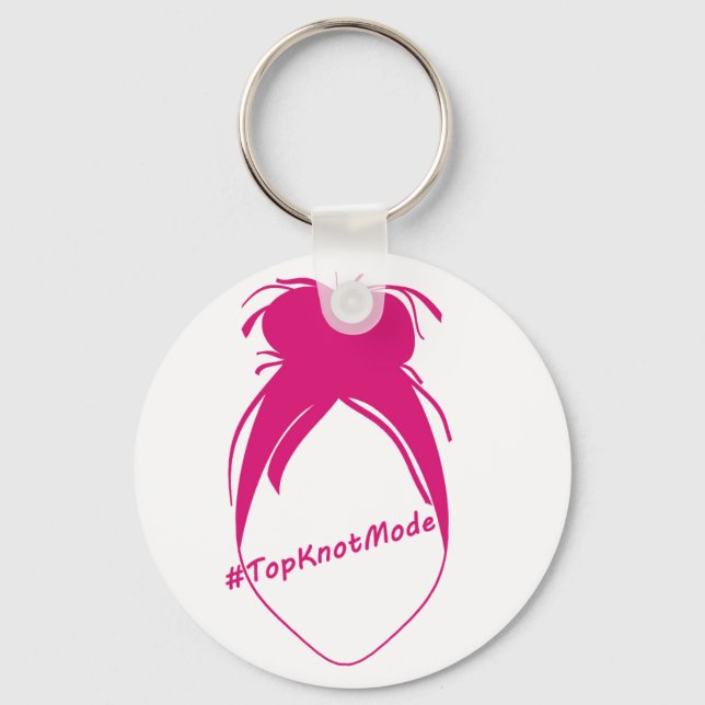Topknotmode Keychain (Front)
