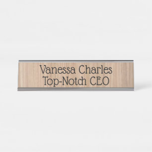 Topnotch Personalised Desktop Nameplate