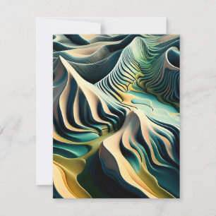 Topographic Currents Holiday Card