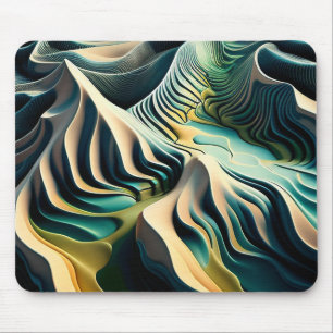 Topographic Currents Mouse Mat