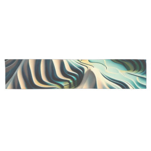 Topographic Currents Short Table Runner