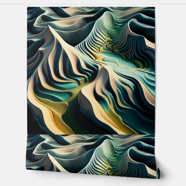 Topographic Currents Wallpaper (Unrolling)