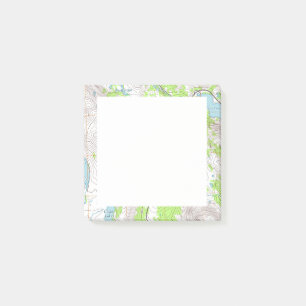 Topographic Map Border Post-it Notes