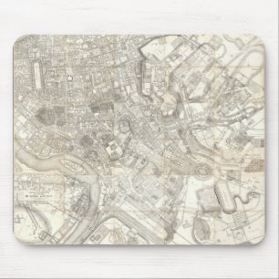 Topographic Map of Ancient Rome, Italy Mouse Mat