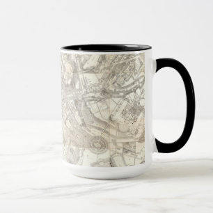 Topographic Map of Ancient Rome, Italy Mug