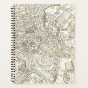 Topographic Map of Ancient Rome, Italy Planner