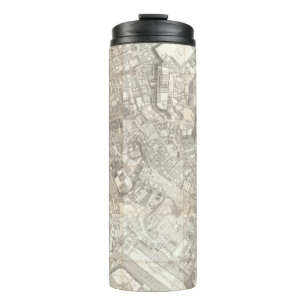 Topographic Map of Ancient Rome, Italy Thermal Tumbler