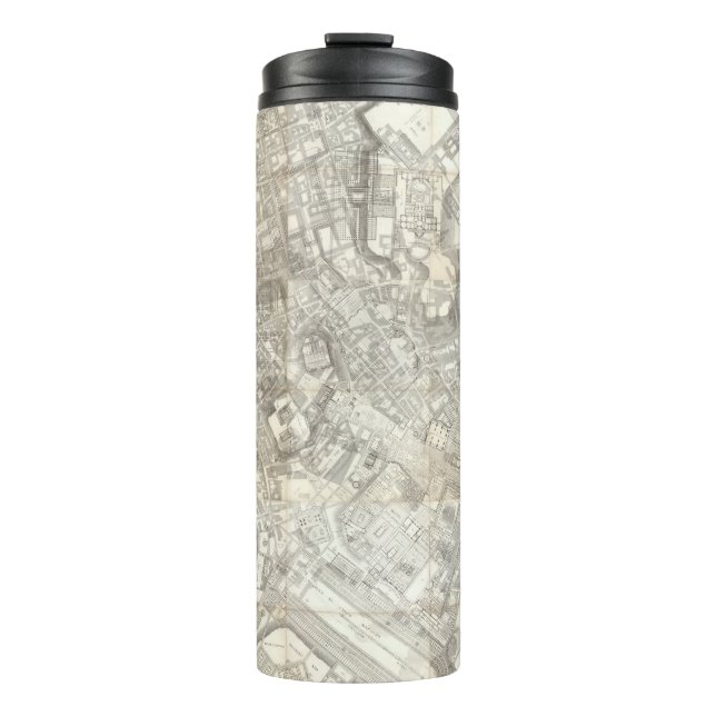 Topographic Map of Ancient Rome, Italy Thermal Tumbler (Front)