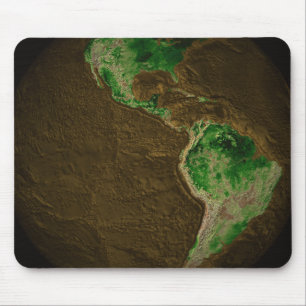 Topographic Map of Earth Mouse Mat