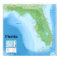 Topographic Map of the American State of Florida