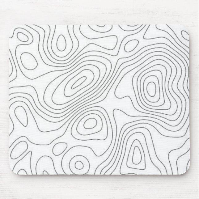 Topographic Mouse Pad - Map Topography (Front)