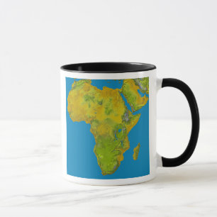 Topographic view of Africa Mug