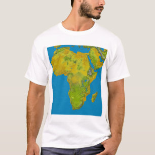 Topographic view of Africa T-Shirt