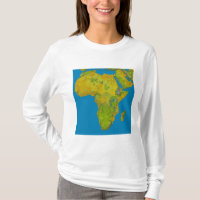Topographic view of Africa