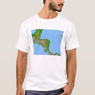 Topographic view of Central America T-Shirt