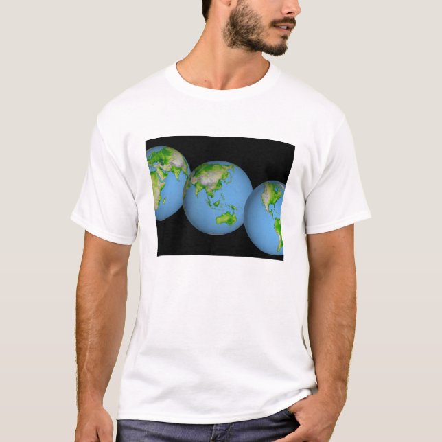 Topographic views of the world T-Shirt (Front)